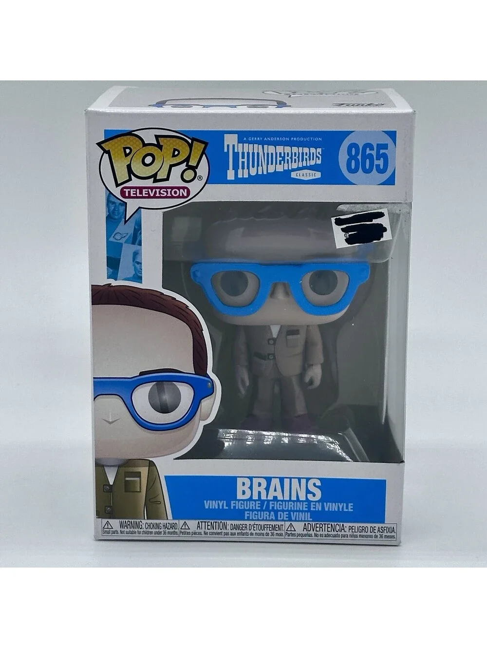 Funko POP! TV THUNDERBIRDS Classic Brains #865 Vinyl Figure ~ Vaulted